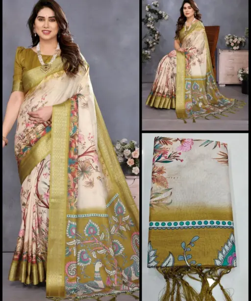Shc Gajanand Vol 1 Cotton Silk Digital Printed Saree Collection