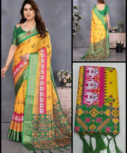 Shc Gajanand Vol 1 Cotton Silk Digital Printed Saree Collection