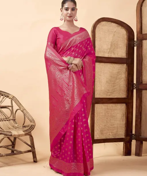 Sm Pari 122 Leem Silk Woven Work Festival Saree Collection