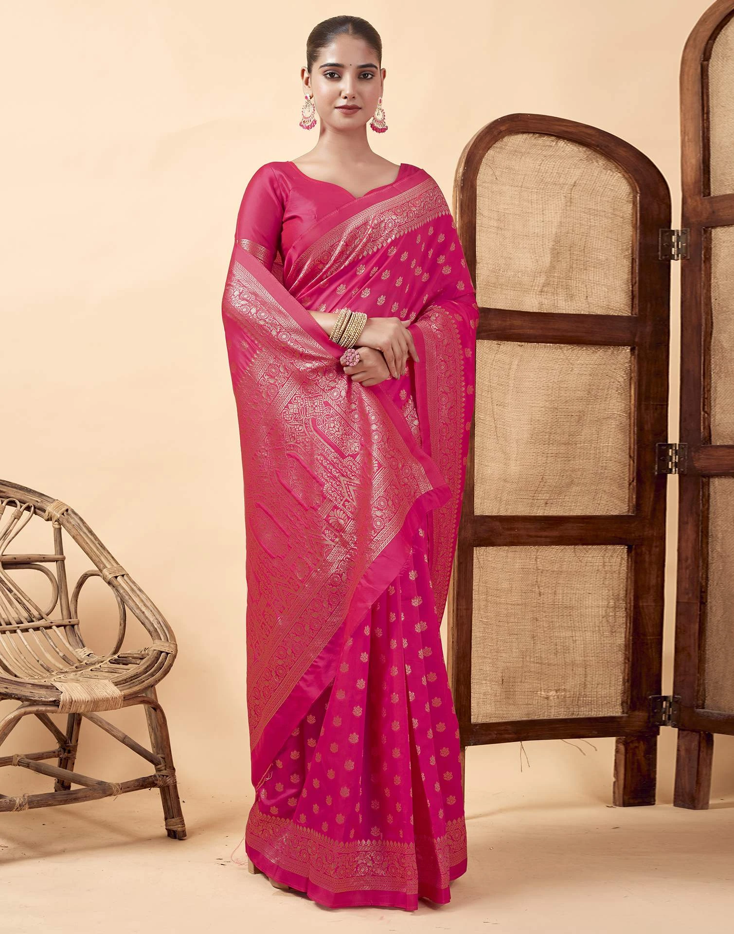 Sm Pari 122 Leem Silk Woven Work Festival Saree Collection