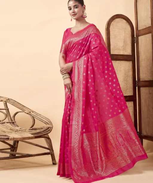 Sm Pari 122 Leem Silk Woven Work Festival Saree Collection