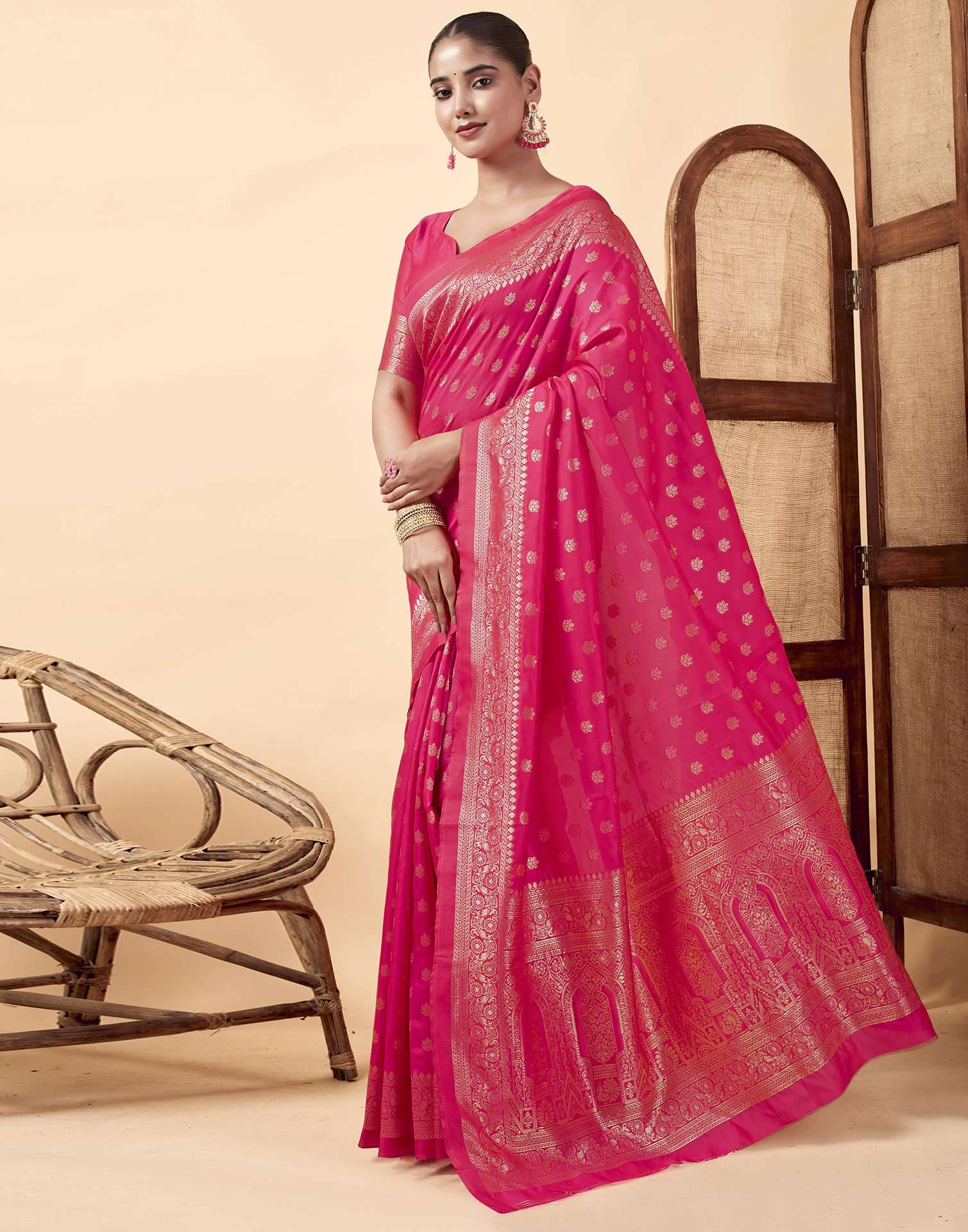 Sm Pari 122 Leem Silk Woven Work Festival Saree Collection