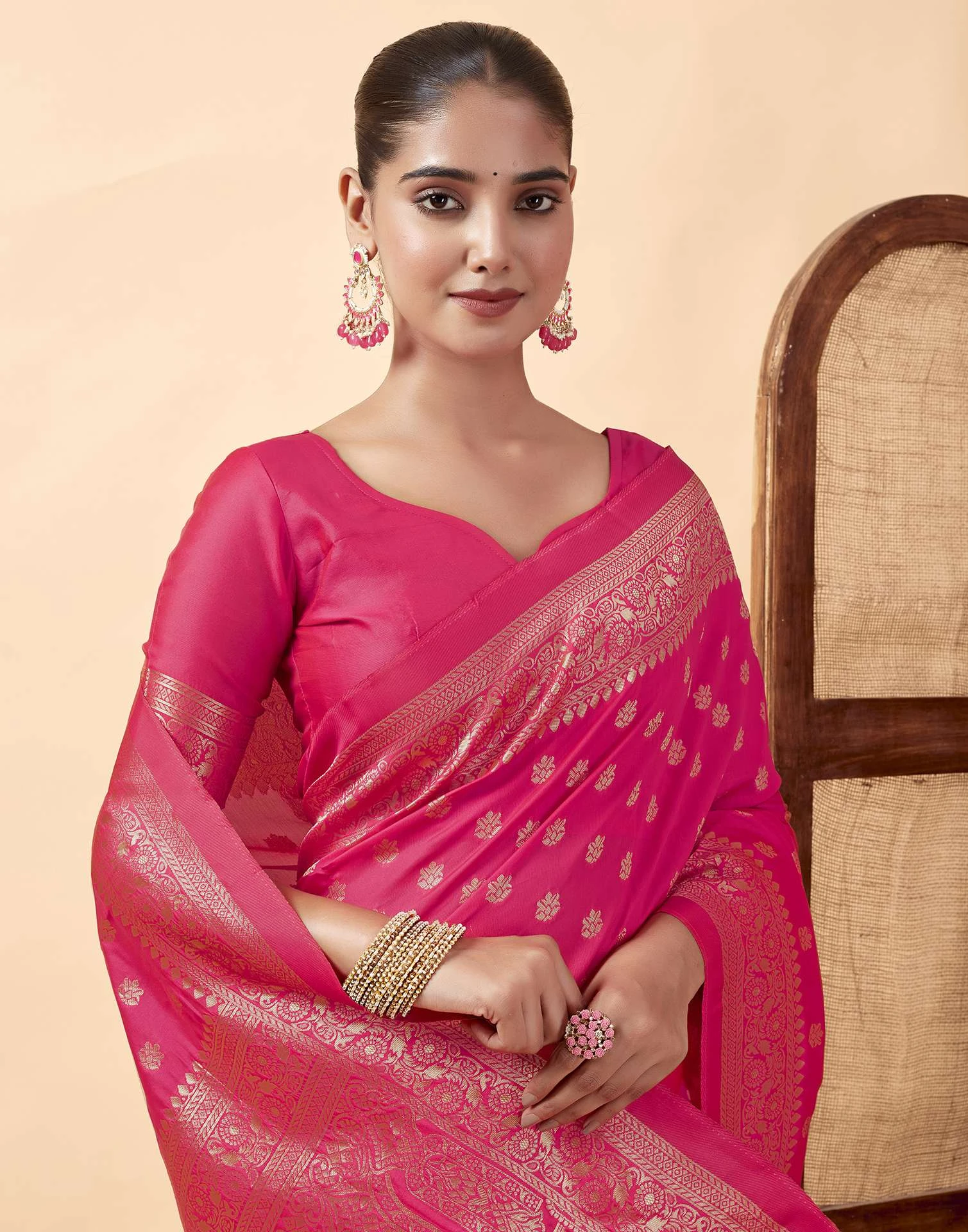 Sm Pari 122 Leem Silk Woven Work Festival Saree Collection