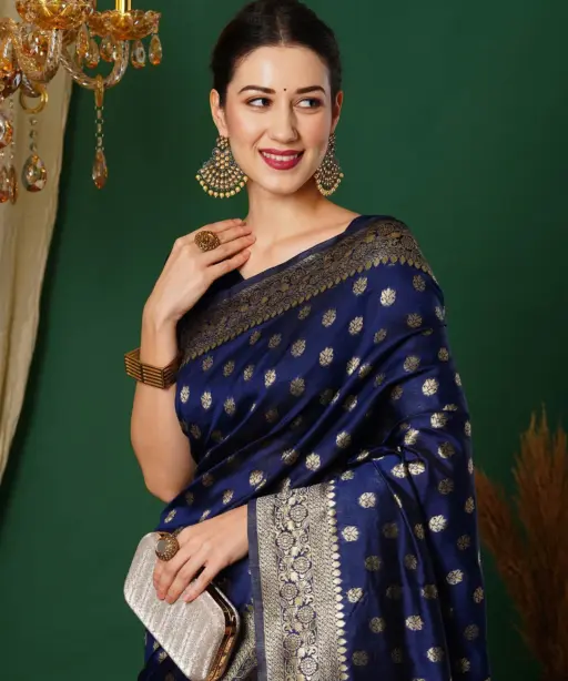 Sm Pari 122 Leem Silk Woven Work Festival Saree Collection