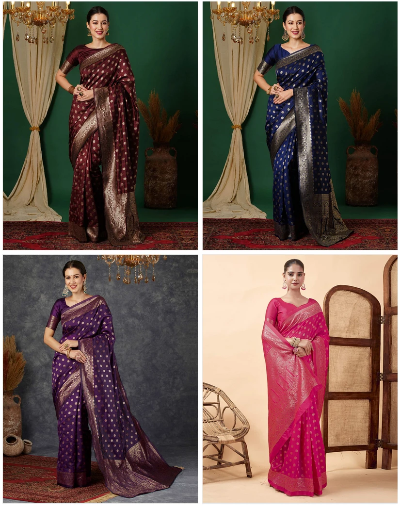 Sm Pari 122 Leem Silk Woven Work Festival Saree Collection