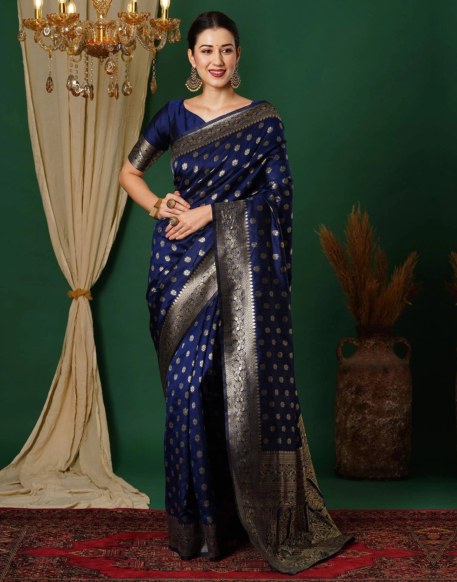 Sm Pari 122 Leem Silk Woven Work Festival Saree Collection