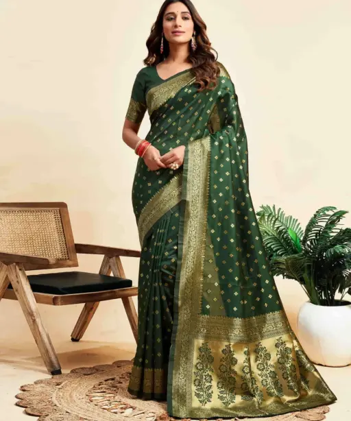 Sm Pari 159 Silk Woven Work Traditional Saree Collection