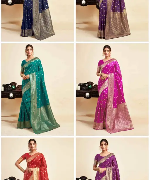 Sm Pari 160 Silk Woven Work Festival Wear Saree Collection