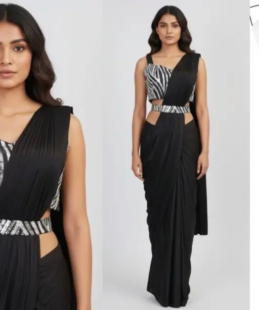 Ad Lycra Vol 1 Ready to Wear Saree with Belt Collection