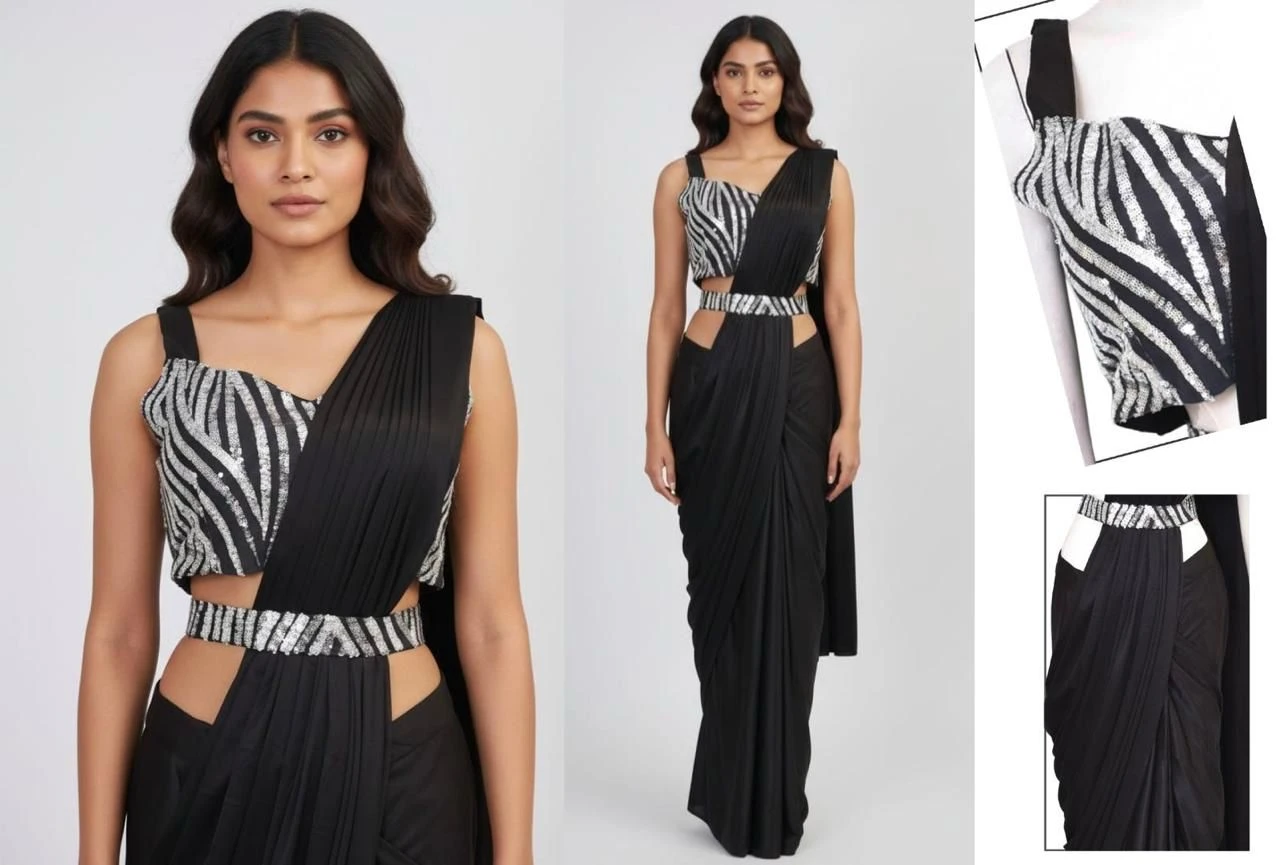 Ad Lycra Vol 1 Ready to Wear Saree with Belt Collection