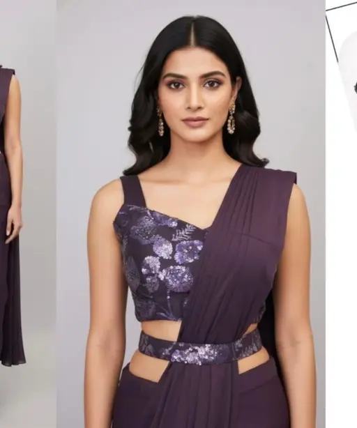 Ad Lycra Vol 1 Ready to Wear Saree with Belt Collection