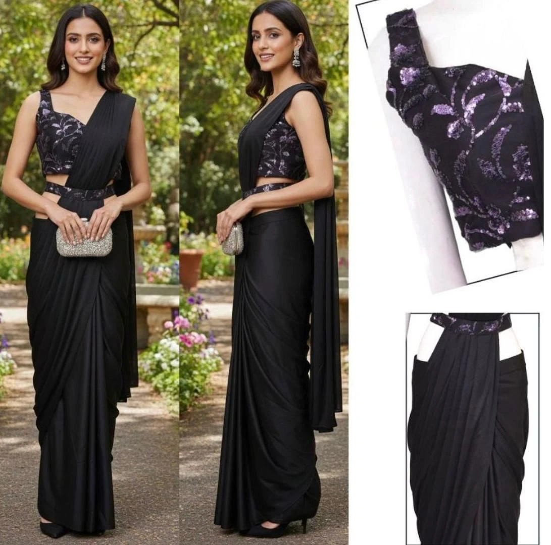 Ad Lycra Vol 1 Ready to Wear Saree with Belt Collection