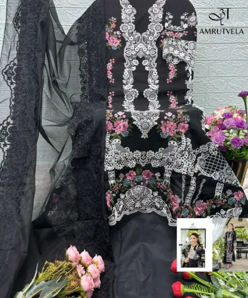 Amrutvela Elaf Luxury Lawn Collection Vol 4