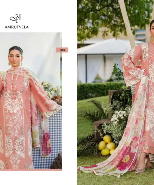 Amrutvela Elaf Luxury Lawn Collection Vol 4