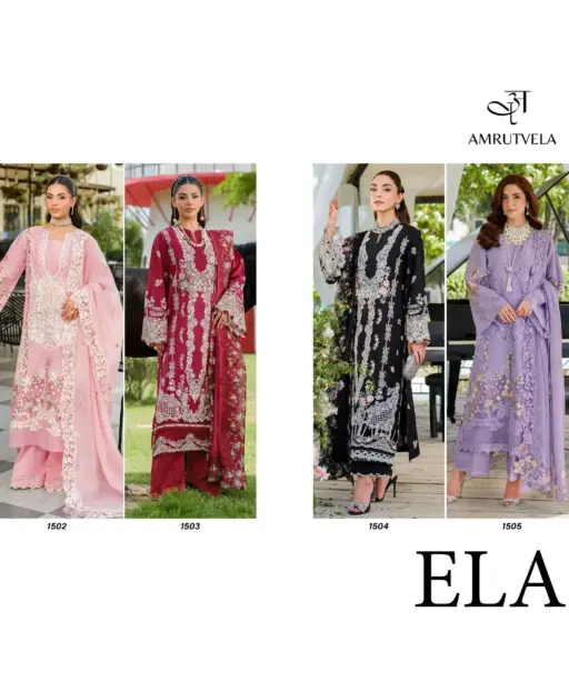 Amrutvela Elaf Luxury Lawn Collection Vol 4