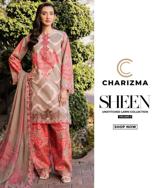 Charizma Sheen Unstitched Lawn Collection Vol 2