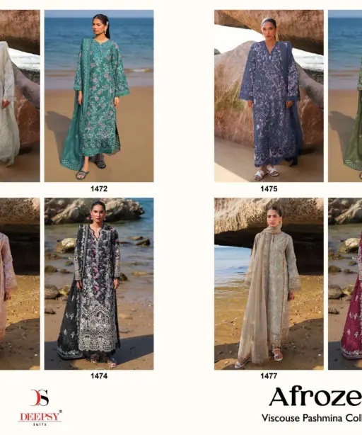 Deepsy Suits Afrozeh Viscose Pashmina Collection