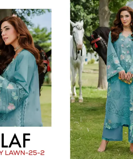 Deepsy Suits Elaf Luxury Lawn 25 Hit Designs D No 1296
