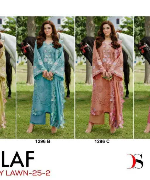 Deepsy Suits Elaf Luxury Lawn 25 Hit Designs D No 1296