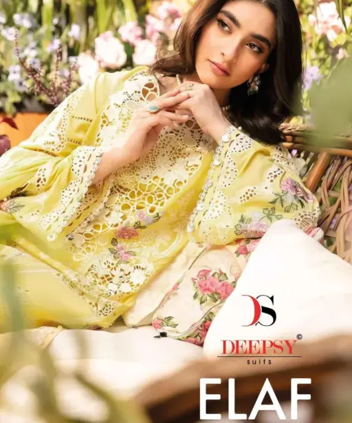 Deepsy Suits Elaf Luxury Lawn 25 Vol 3 Nx