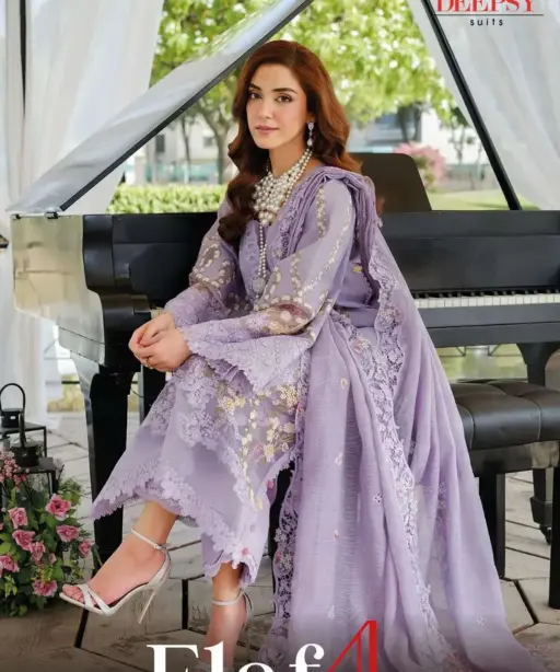 Deepsy Suits Elaf Luxury Lawn 25 Vol 4