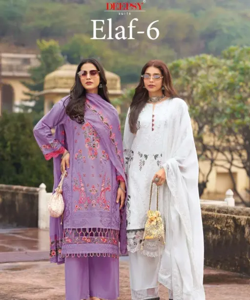 Deepsy Suits Elaf Luxury Lawn 25 Vol 6