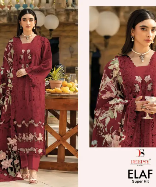 Deepsy Suits Elaf Luxury Super Hit Collection D No 1263
