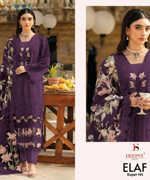 Deepsy Suits Elaf Luxury Super Hit Collection D No 1263