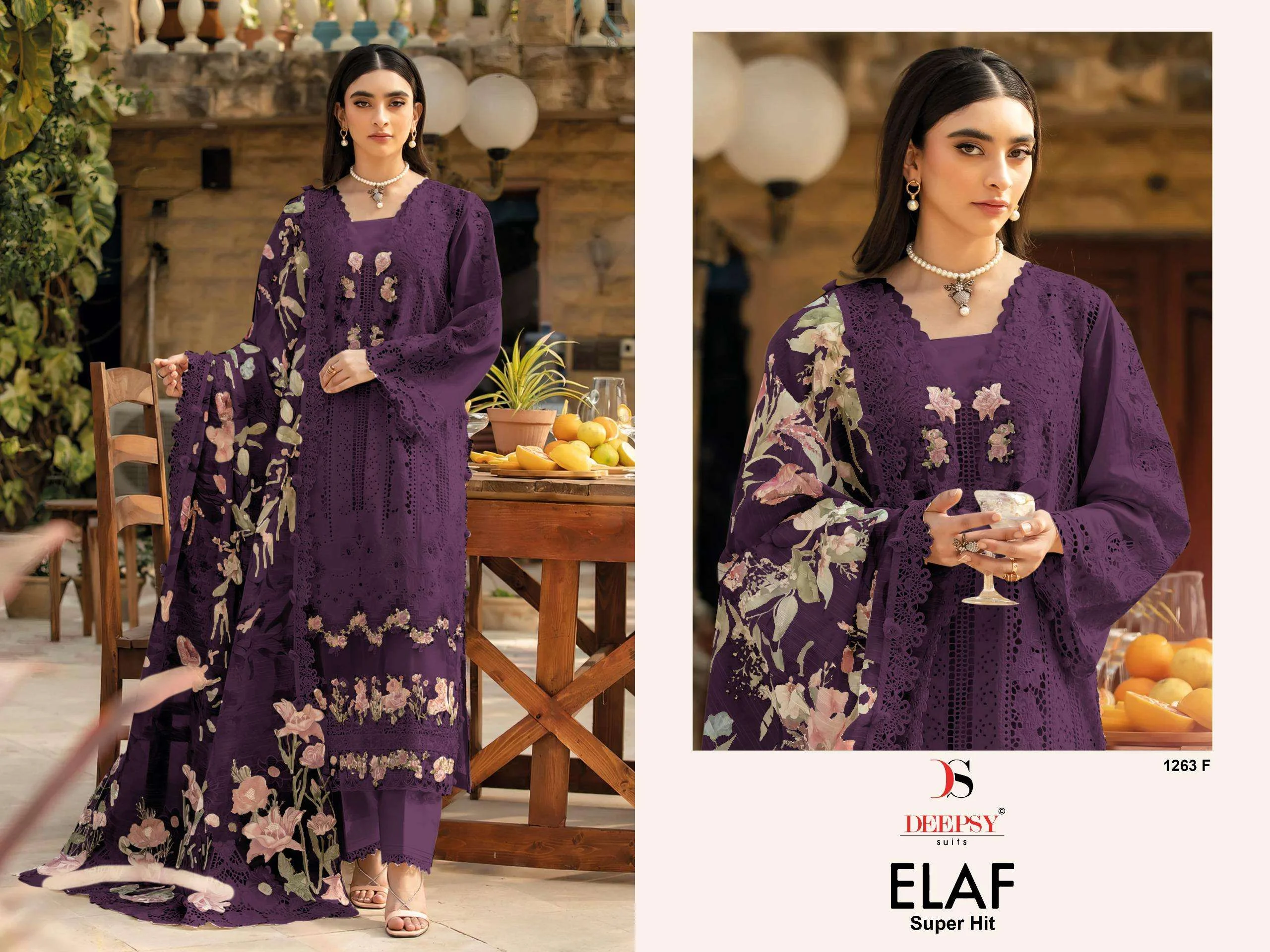 Deepsy Suits Elaf Luxury Super Hit Collection D No 1263