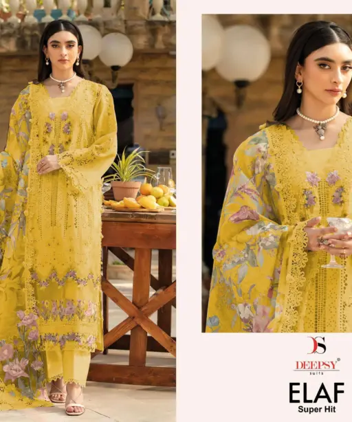 Deepsy Suits Elaf Luxury Super Hit Collection D No 1263