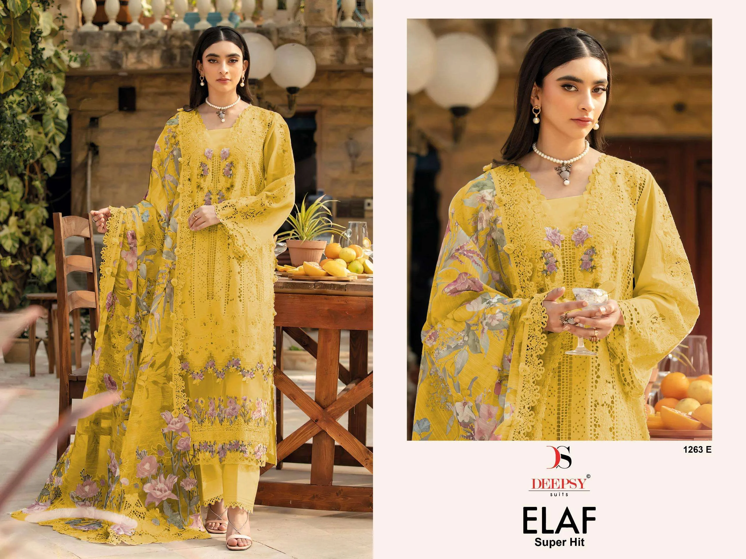 Deepsy Suits Elaf Luxury Super Hit Collection D No 1263