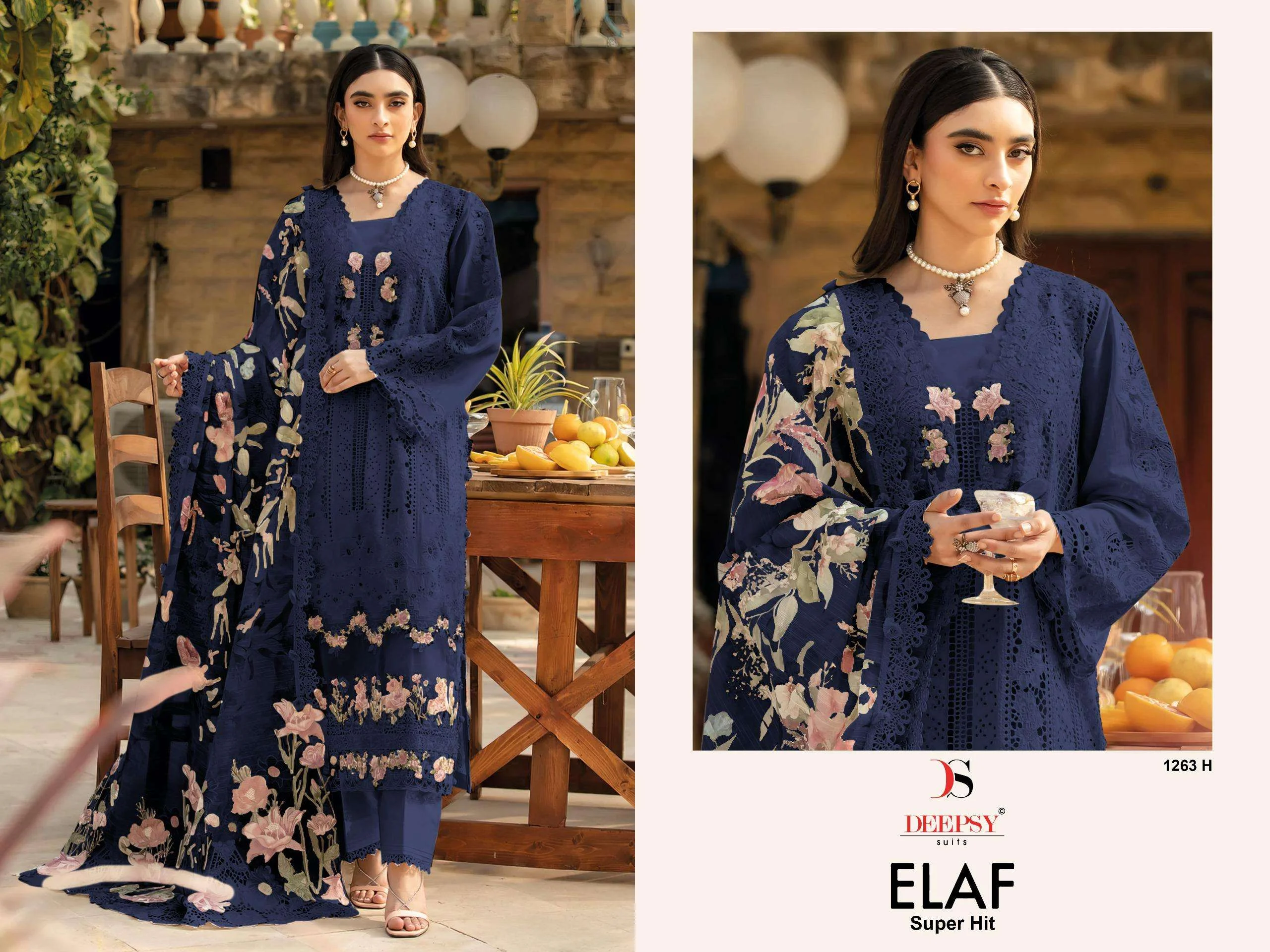 Deepsy Suits Elaf Luxury Super Hit Collection D No 1263