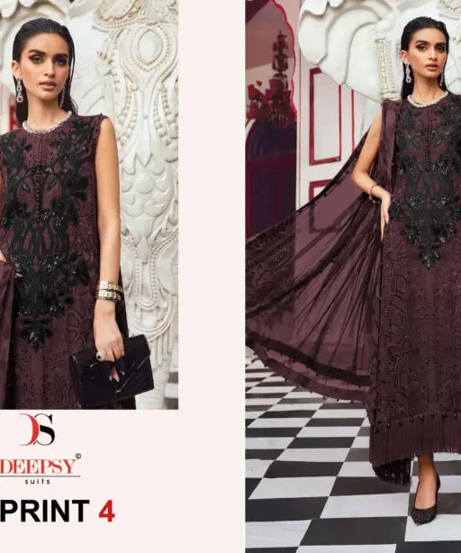 Deepsy Suits Maria B M Prints 25 Vol 4 Hit Design 1401
