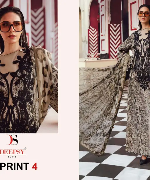 Deepsy Suits Maria B M Prints 25 Vol 4 Hit Design 1401