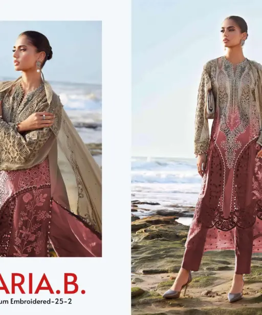 Deepsy Suits Maria B Premium Embroidered 25 Vol 2 Hit Design 1285