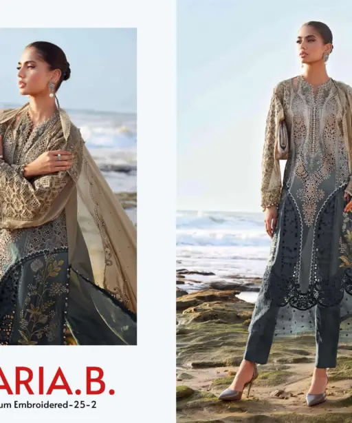 Deepsy Suits Maria B Premium Embroidered 25 Vol 2 Hit Design 1285