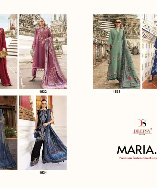 Deepsy Suits Maria B Premium Embroidered Rayon Vol 4