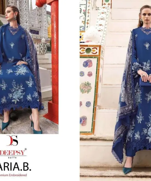 Deepsy Suits Maria B Premium Embroidered Rayon Vol 4 Hit Design 1536