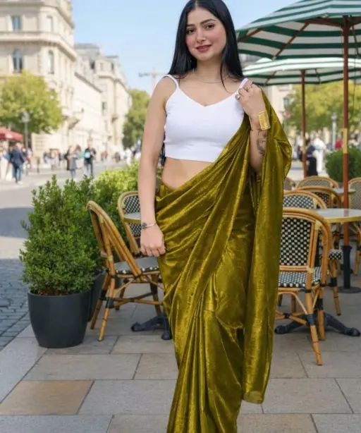 Delta White Blouse New Lycra Plain Fancy Saree Collection