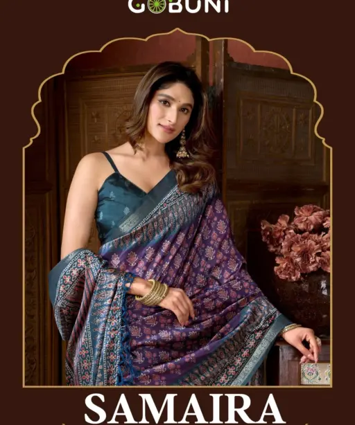 Gobuni Samaira Cluster Digital Printed Saree Collection