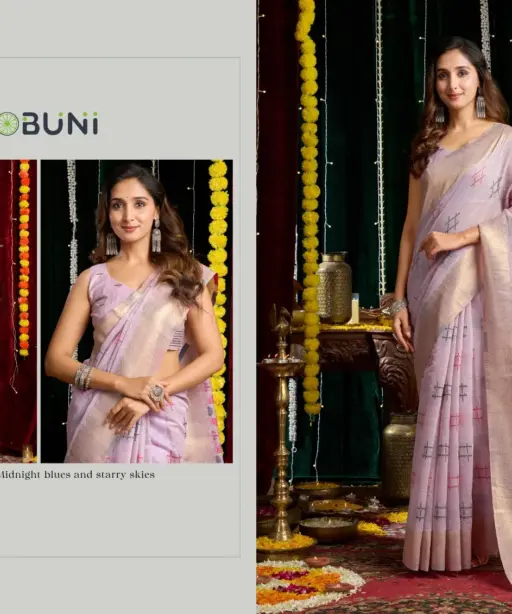 Gobuni Shikha Soft Spun Cotton Jari Saree Collection