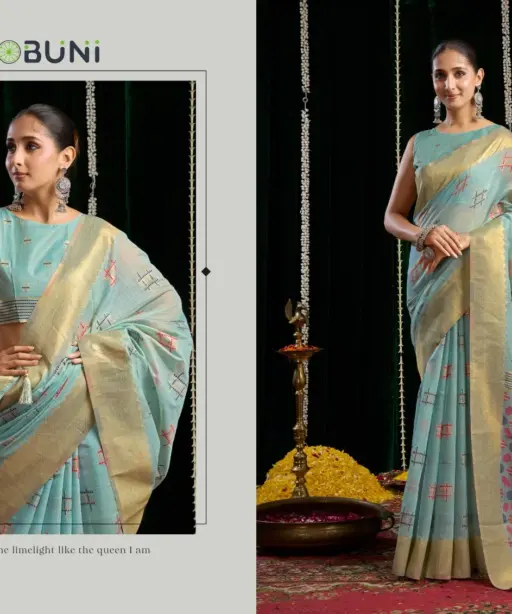 Gobuni Shikha Soft Spun Cotton Jari Saree Collection