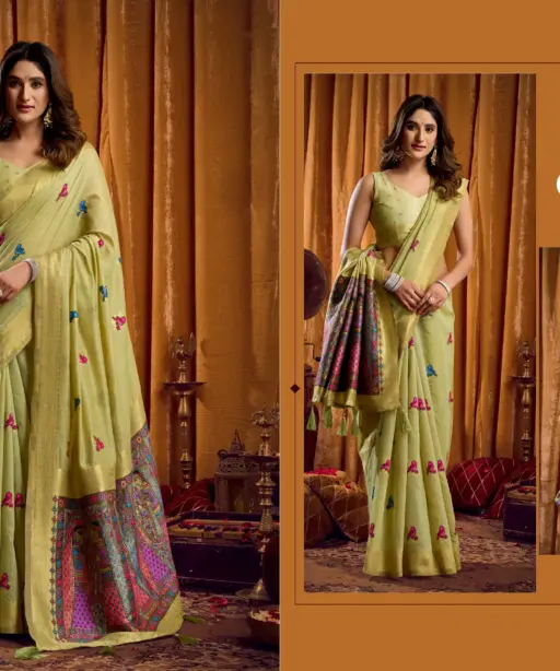 Gobuni Shruti Modal Katha Work Saree Collection