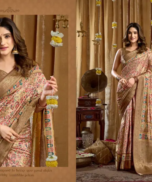 Gobuni Simran Cluster Digital Printed Saree Collection