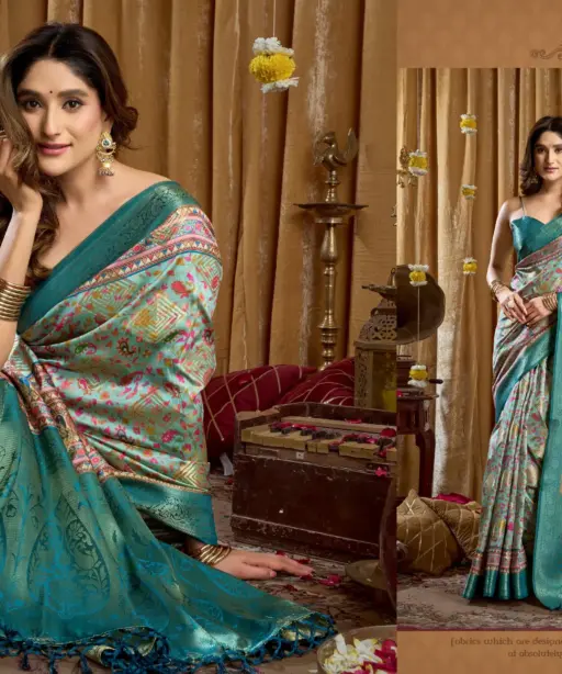 Gobuni Simran Cluster Digital Printed Saree Collection