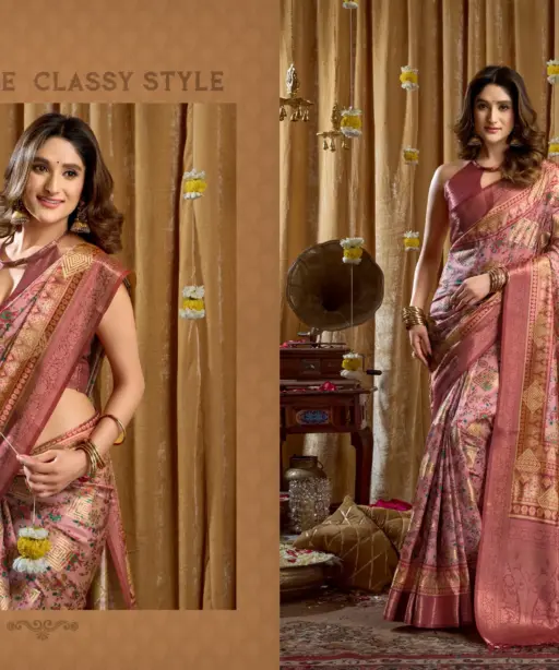 Gobuni Simran Cluster Digital Printed Saree Collection