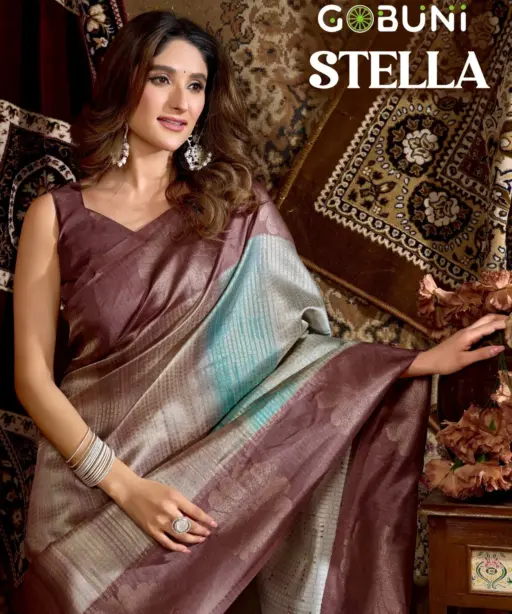 Gobuni Stella Soft Kota Silk Traditional Wear Saree Collection