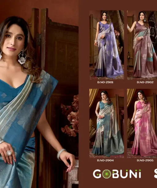 Gobuni Stella Soft Kota Silk Traditional Wear Saree Collection