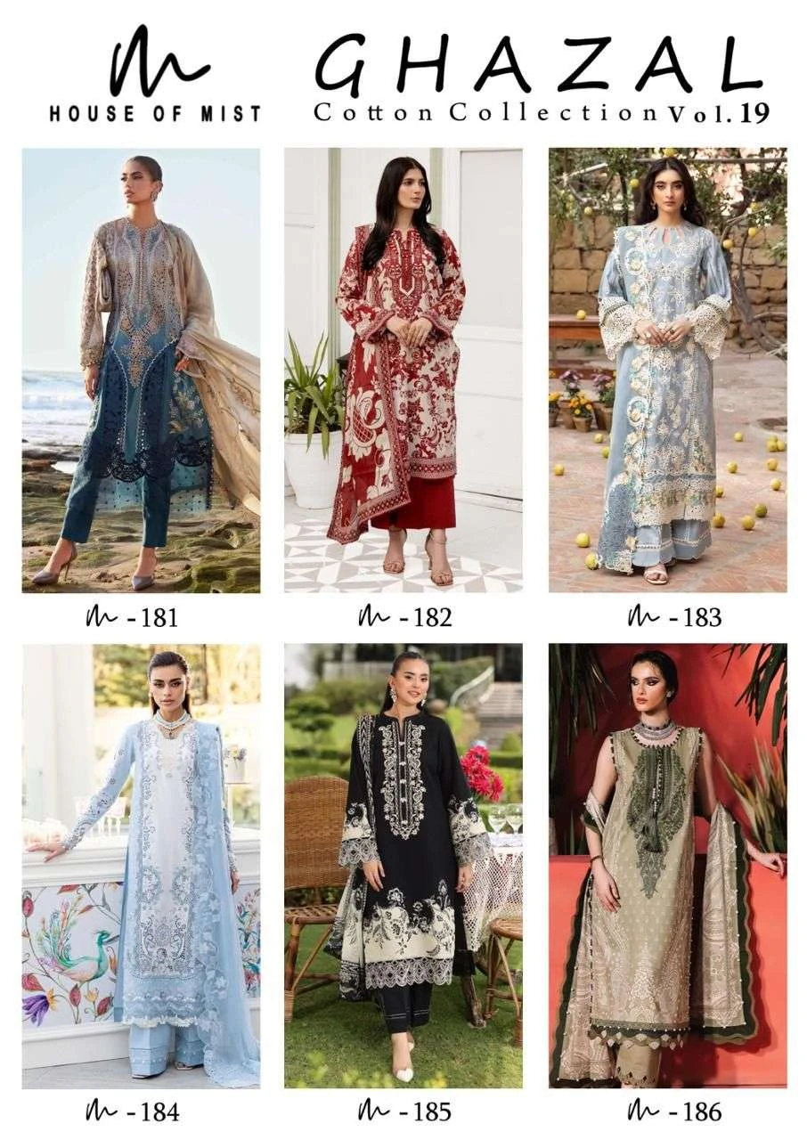 House Of Mist Ghazal Cotton Collection Vol 19