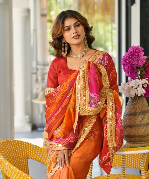 Jalnidhi Swarna Moss Chiffon with Work Saree Collection